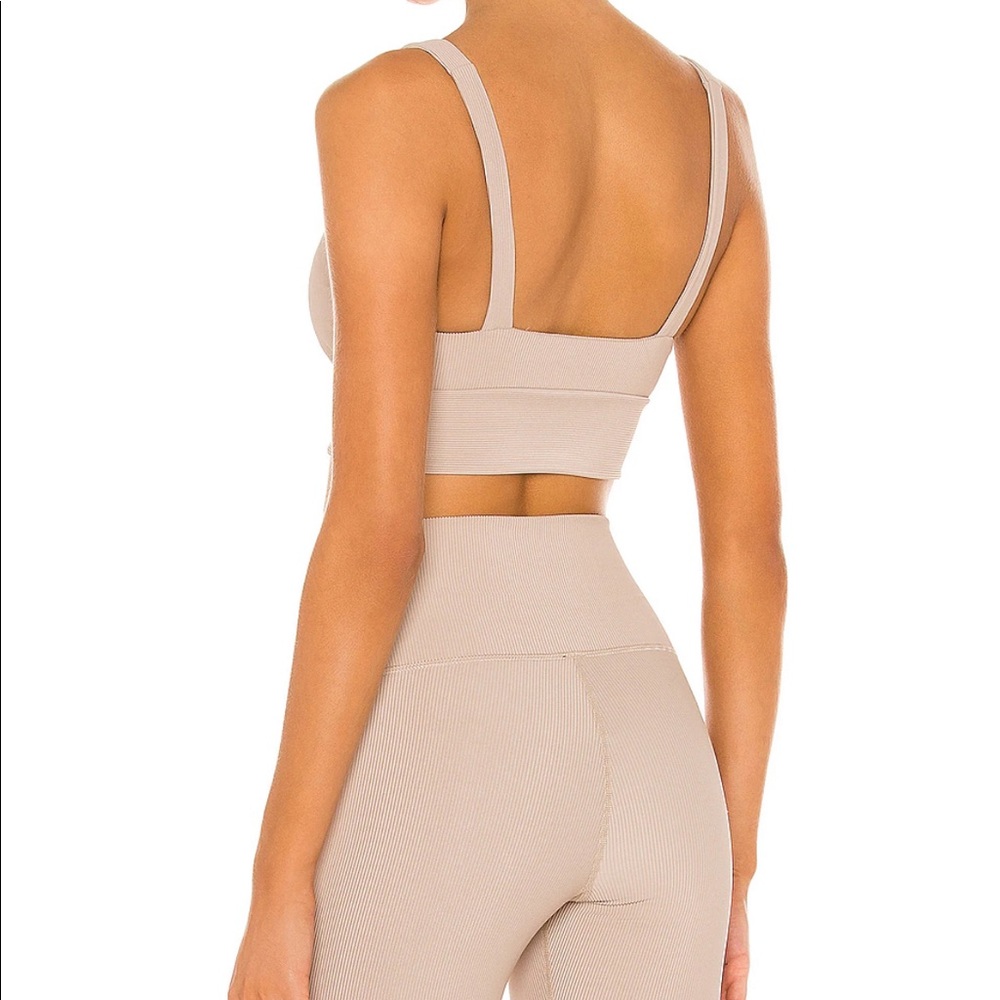 Leah Sports Bra & Ribbed Ayla Legging Tan LIKE NEW - Picture 5 of 11